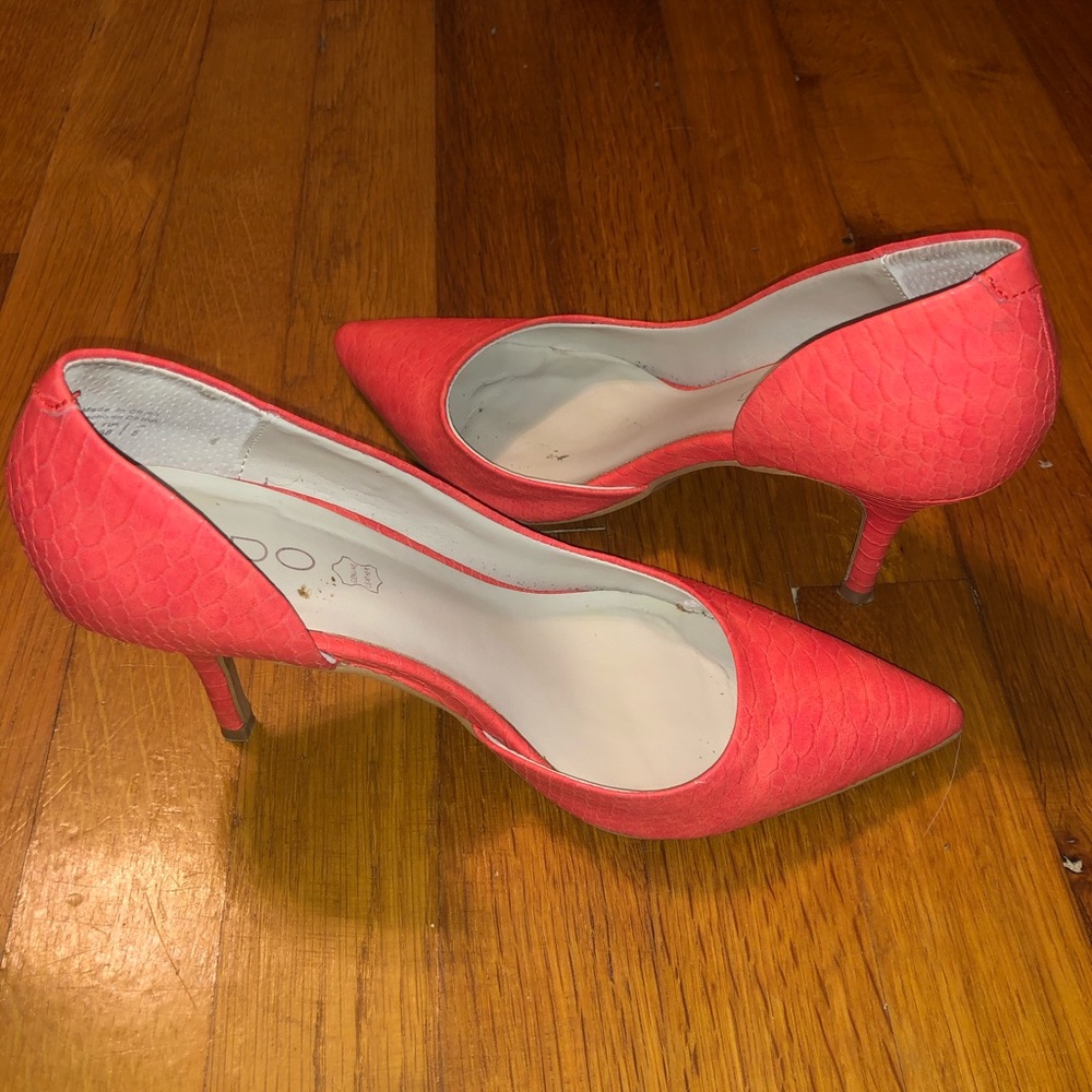 Aldo brand coral pumps